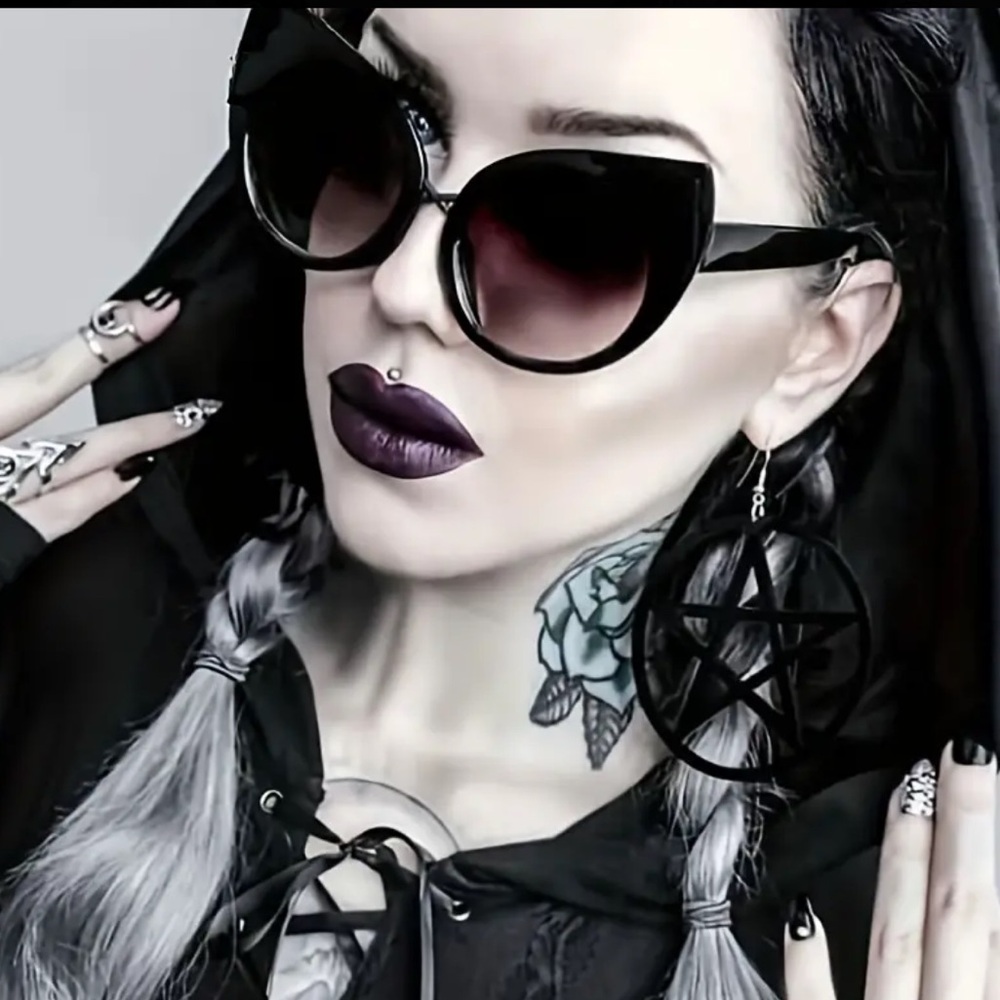 🆕 Y2K Cat Eye Sunglasses Large Retro Gradient Sun Shades - Tortoiseshell Tea